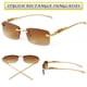 thumbnail image 5 of Gafas de Sol SDINM Rectangulares Sin Montura Estilo 90s Protección UV400 Unisex, 5 of 8