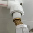thumbnail image 2 of Offset Connection Tub Shower Faucet, Brass Elbow Reducer, Adjustable Swing Arm, 1/2 3/4 Offset Connection, 1/2 3/4 Offset Connection, Gold A, 2 of 3