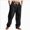 MEN PANTS-A70-Black, variant on Mens Cargo Pants Cotton Relaxed Fit Casual Pants with Multi-Pockets for Men Fall Winter Pants ,M-Light Blue