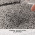 thumbnail image 3 of Alfombrilla de baño con forma de dorso de fibra ultrafina, antideslizante, almohadilla absorbente de color sólido, alfombrilla para puerta de baño, 3 of 6