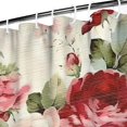thumbnail image 3 of Pioneer Flower Floral Print Pattern Shower Curtain 36"x72" ,Bathroom Decorative Shower Curtains Set with 12 Hooks,Modern Waterproof Washable Shower Curtain, 3 of 6