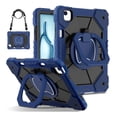 thumbnail image 2 of Case for iPad Air M3/M2 11" (2025/2024) with Screen Protector/Capacitive Pen/Shoulder Strap/Handle Grip/Rotating Kickstand/Pencil Holder, 3-Layer Armor Cover Drop/Shock Proof Kids, 2 of 9