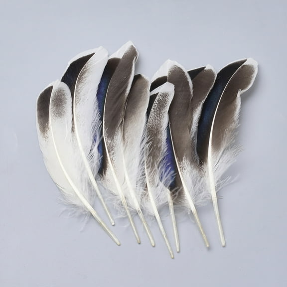 50pcs Feather Costume Accessories Dyed White 115~160x20~35mm