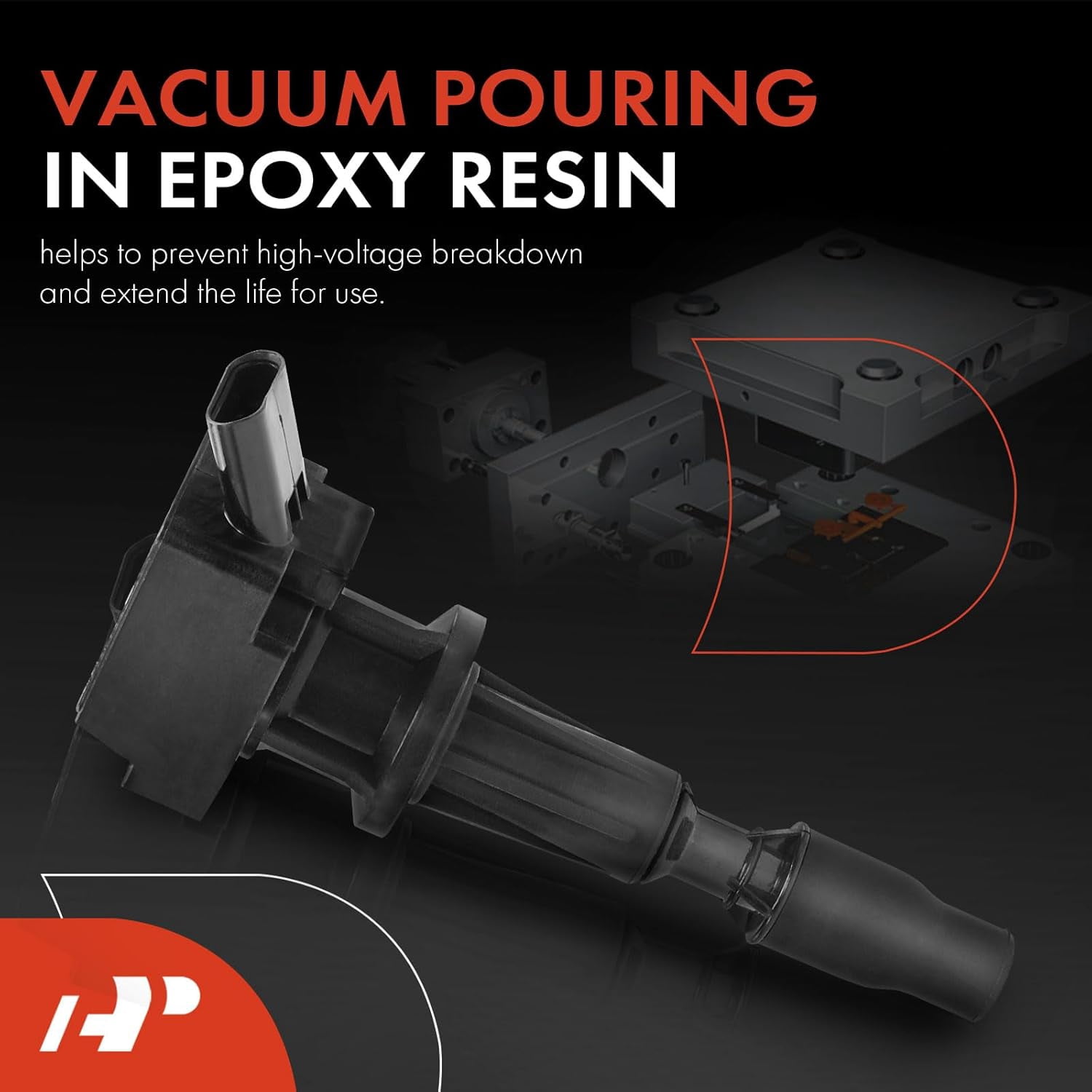 A-Premium Engine Ignition Coil Pack Compatible with Hyundai Ioniq 2017-2020 & Kia Niro 2017-2020 L4 1.6L Electric, Replace# 2730103HA0, 4-PC Set