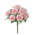 thumbnail image 2 of Guozer Simulation Rose Bouquet 9 Heads Home Living Room Decoration Flower Arrangement Fake Flower Decoration High-end Simulation Flower Art, 2 of 7