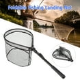 thumbnail image 2 of Net Lixada Fly Fishing Triangle Brail Landing Net Portable Foldable Lightweight Net Nylon Fishing Net Aluminum Alloy Frame, 2 of 7