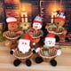 thumbnail image 2 of Cesta para dulces navideños, decoración para la mesa navideña, soporte para dulces, cesta para guardar dulces navideños con hombre de jengibre, pingüino y ciervo, 2 of 5