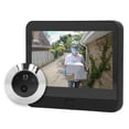 thumbnail image 1 of Wireless Video Doorbell, 4.3inch IPS LCD Screen Night Vision Two Way Intercom Digital Peephole Viewer  for Household Silver,Black, 1 of 7