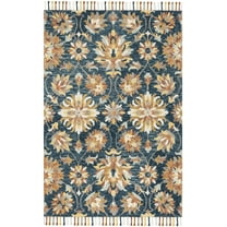 SAFAVIEH Aspen Marcus Tribal Area Rug, Navy/Multi, 9' x 12'