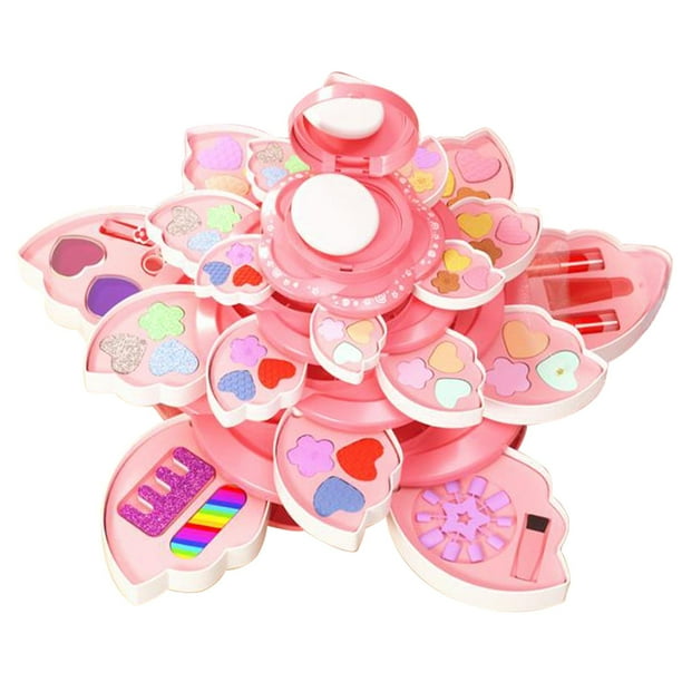 Juego de maquillaje de juguete perfecl para niñas 3 4 5 años 5 capas