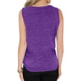 thumbnail image 5 of Nlife Women Sleeveless V Neck Buttons Tie Front Tank Top, 5 of 6