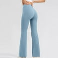 thumbnail image 6 of Timegrad Yoga Pants for Women Flare Leggings High Waist Bell Bottom Workout Pants Fall Solid Color, 6 of 8