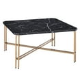 thumbnail image 3 of Steve Silver Daxton Black Faux Marble Square Cocktail Table, 3 of 9