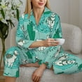 thumbnail image 6 of Uemuo Alapaca in Boho Pattern Womens Pajama Sets,PJ Set for Women,Pajamas for Women Logo,Long Sleeve Pajama Set for Women,Soft Long Sleeve Top With Pants-Small, 6 of 9