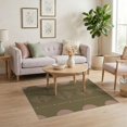 thumbnail image 3 of ODIKA 4'x6' Green Pink Geometric Retro Design Washable Area Rug Southwestern Minimalist Style with Symmetry for Home Office, Under Desk, Non-Slip Chair-Friendly, Flatwoven, 3 of 7