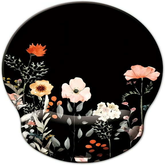 LAMIRO Mouse Pad with Wrist Support, Ergonomic Mouse Pad with Memory Foam Wrist Rest Cushion, Non-Slip Rubber Base Gaming Mice Pad for Home Office Computer Laptop