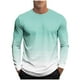 thumbnail image 2 of Blusas y camisas de manga larga con cuello redondo para hombre, moda informal, rayas, estampado deportivo, manga larga, cuello redondo, blusas, camisas, blusa para hombre, poliéster, 2 of 5