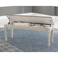 thumbnail image 1 of Signature Design by Ashley Skempton Farmhouse Storage Bench, White & Light Brown, 1 of 2