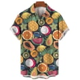 thumbnail image 2 of Camisas hawaianas con estampado 3D de frutas Y2k para hombre y mujer, ropa de playa informal, estilo vintage, blusa con solapa, camisa lisa, verano 2023, 2 of 5