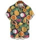 thumbnail image 2 of Camisas hawaianas con estampado 3D de frutas Y2k para hombre y mujer, ropa de playa informal, estilo vintage, blusa con solapa, camisa lisa, verano 2023, 2 of 5