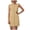 Khaki, variant on NIEWTR Womens Summer Dress Crew Neck Button Decoration Sleeveless Sundresses Work Casual Tank Dress(Brown,XL)
