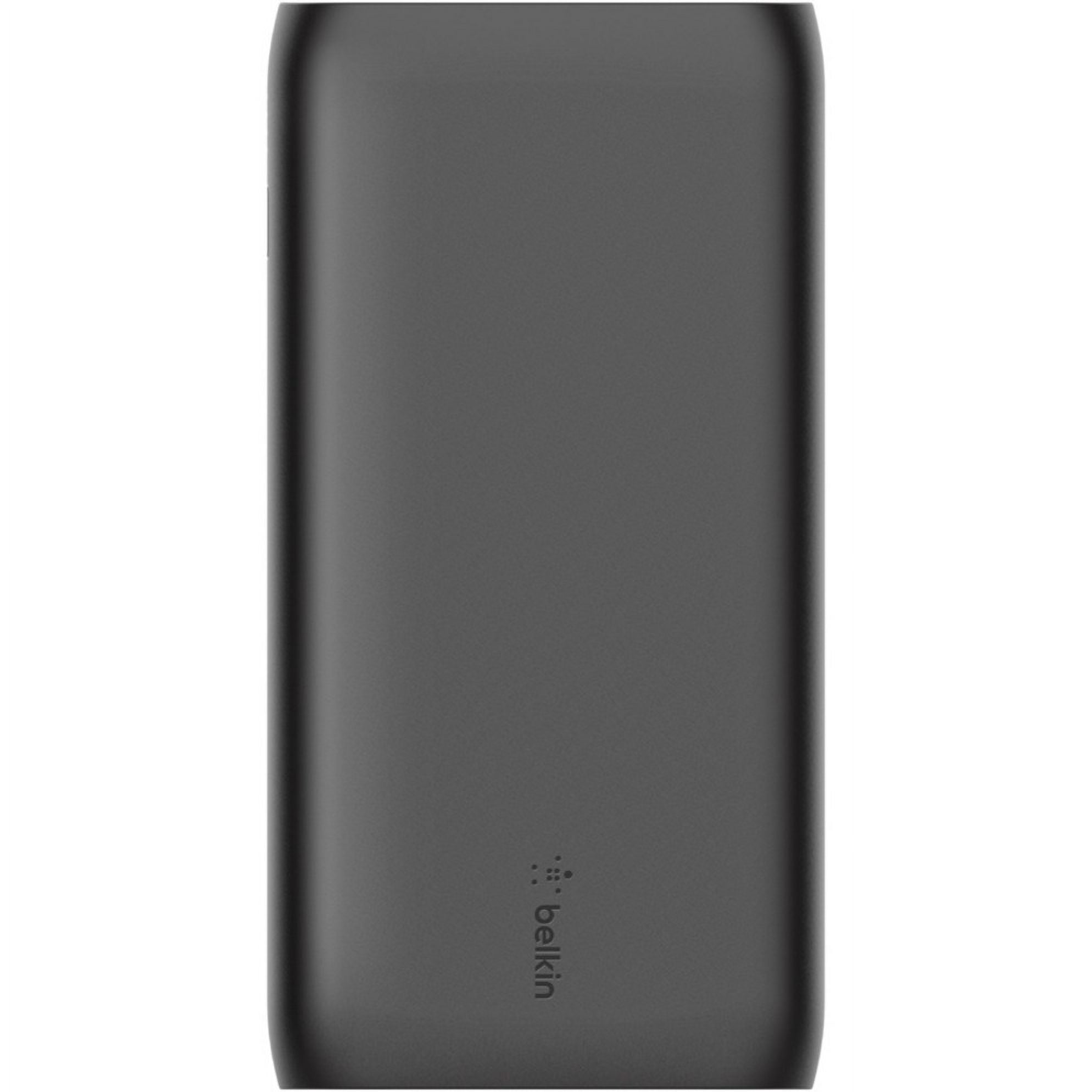 Belkin Portable Power Bank Charger 20K (Portable Charger Battery Pack w/Dual USB Ports, 20000mAh Capacity) for iPhone, iPad, AirPods and More, Black (BPB003btBK)