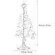 thumbnail image 4 of GOOHOCHY 1 pieza de decoración navideña con forma de árbol de Navidad de hierro para escritorio, ideal para fiestas, 4 of 7
