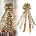 thumbnail image 4 of Ktoot 1pc Christmas Tree Topper Bow Wreath,44 x 13 Inches Large Green Bow Tree Topper,Christmas Wreath for Xmas Ornament Holiday Home Wedding Thanksgiving Tree Indoor/Outdoor Christmas Decoration, 4 of 8