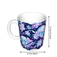 thumbnail image 2 of Yiaed crystal Skull flower leaf Print Ceramics Coffee,Large Handle Design,Extra Large Tea and Coffee Cup for Office and Home Mugs, 2 of 6