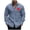 Light Blue, variant on Valentines Day Shirt for Men Long Sleeve Heart Print Graphic Tops Lightweight Casual Lapel Button Down Shirt Gifts for Men