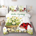 thumbnail image 1 of YST Ladybug Gnome Comforter Set Full 7 Piece,Spring Daisy Flower Bed In A Bag With Fitted Sheet,Flat Sheet For Kids,Cute Ladybird Dwarf Bedding Set With Pillow Cases And Covers, 1 of 5
