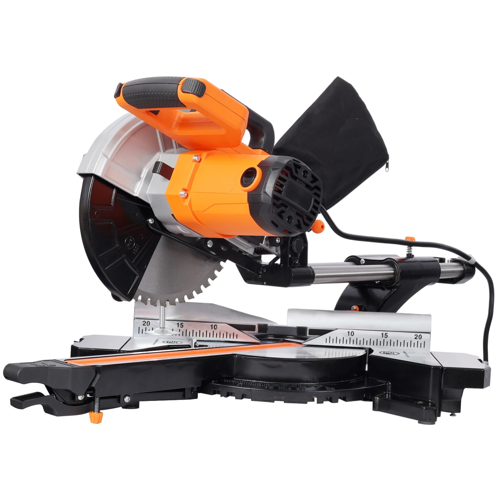 10-Inch Single Bevel Sliding Miter Saw with 2-Speed (5000/3200 RPM), 48T Blade, 3.5x13" Cutting Capacity, ETL Certified