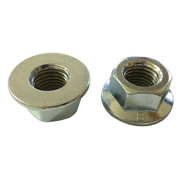 2 M20 2.5 Hexagon Flange Nut NonSerrated Class 8 Zinc. DIN 6923