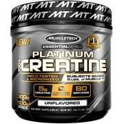 MuscleTech Platinum 100% Creatine, Ultra-Pure Micronized Creatine Powder, Unflavored, 14.11 Oz (400 Grams)
