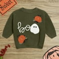 thumbnail image 2 of NIEWTR Toddler Boys Little Girls Fall Outfits Print Pumpkin Print Sweatshirts Tops Long Pants Clothes Set (2-3 Months,Z091-Green), 2 of 6