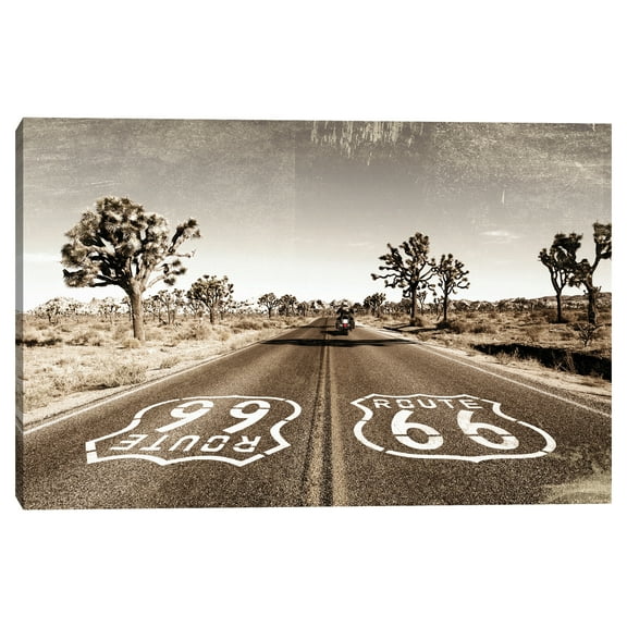 Masterpiece Art Gallery Vintage Road Trip Route 66 by Belle Maison Canvas Art Print