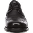 thumbnail image 2 of Cole Haan Grand Tour Wing Oxford Black/Black Leather Lace Up Cutout Sneakers (Black/Black, 10), 2 of 6