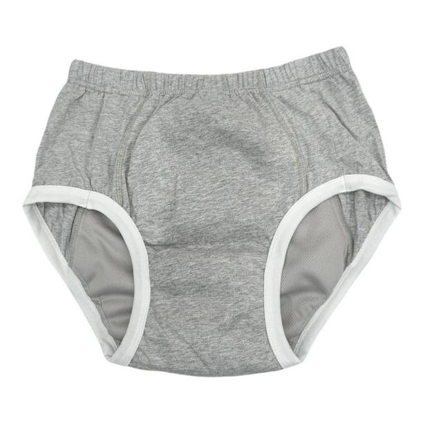 Pañal para adultos, protector de incontinencia, a prueba de fugas, para personas mayores, mujeres, hombres y viajes. Gris L