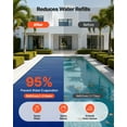 thumbnail image 6 of VEVOR Solar Pool Cover, 32 x 16 ft Pool Bubble Cover, 16 Mil Pools Solar Blanket with Dual Heat-Locking Air Layer for Pools, Daytime Heat Absorption, Nighttime Heat Retention, Blue & Black, Cuttable, 6 of 10