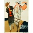 thumbnail image 2 of Parkhurst, Anita 25x32 Black Ornate Wood Framed with Double Matting Museum Art Print Titled - YWCA / The Friendly Road, 2 of 4