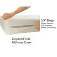thumbnail image 4 of Vinyl Zippered Crib Mattress Protector, Waterproof Encasement, 28 x 52 in, 4 of 6