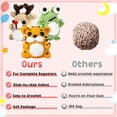 thumbnail image 4 of EIMELI 3PCS Crochet Kit for Beginners Complete Crochet Knitting Kit Adorable Animal Crochet Starter Pack DIY Crochet Craft Kit with Step-by-Step Video for Adults Kids, 4 of 8