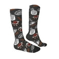 thumbnail image 3 of Daiia Sports Socks Japanese Sushi Hashi Printed Novelty Crew Socks for Men Women Knee High Socks Cotton Socks Soft & Breathable Support Unisex Socks, 3 of 9