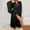 Black, variant on Women's Ice Robe With Trim Kimono Feather Trim Long Bathrobe With Tie plus Size Long Robes Front Zip up Female Robes Long Towel Wrap Woman Robe Womens Robes Long Fuzzy Bathrobes for Women Knee Length