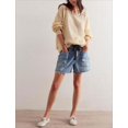 thumbnail image 4 of Bermudas holgadas Yoawdats de mezclilla vintage para mujer, 4 of 4