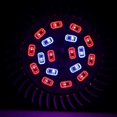 thumbnail image 4 of Bombilla de cultivo E27 de 8W con luz para plantas de interior de 18LED para vegetación hidropónica o de invernadero (12 rojos y 6 azules), 4 of 5