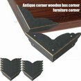 thumbnail image 5 of Protectores de esquinas de Metal Vintage, protectores de bordes de muebles de estilo antiguo para mesa, joyero, 12 Uds., 5 of 5