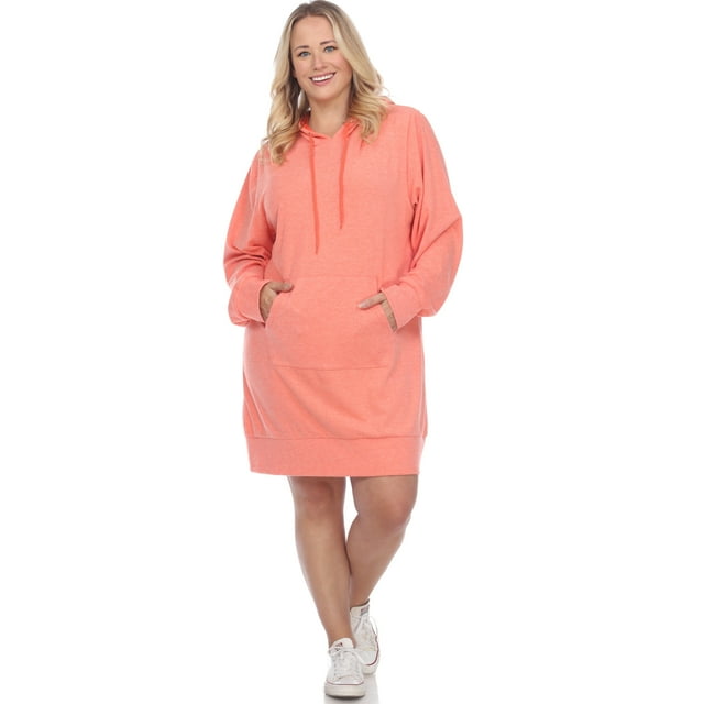 White Mark Robe Chandail à Capuchon pour Femmes