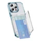 thumbnail image 1 of Funda Creativa Para iPhone Con Tarjetero Transparente, 1 of 8