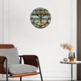 thumbnail image 2 of 12 Inch Wall Clock Battery Operated Silent Clock Decorative for Office, Kitchen, Outdoor, Living Room，Gold Dots Stripe Chic, 2 of 4